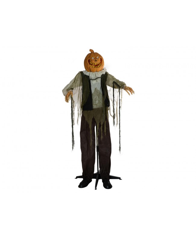 Europalms Halloween Figure Pumpkin Man, animated, 170cm Articoli stagionali