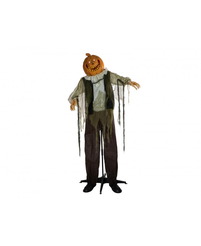 Europalms Halloween Figure Pumpkin Man, animated, 170cm Articoli stagionali