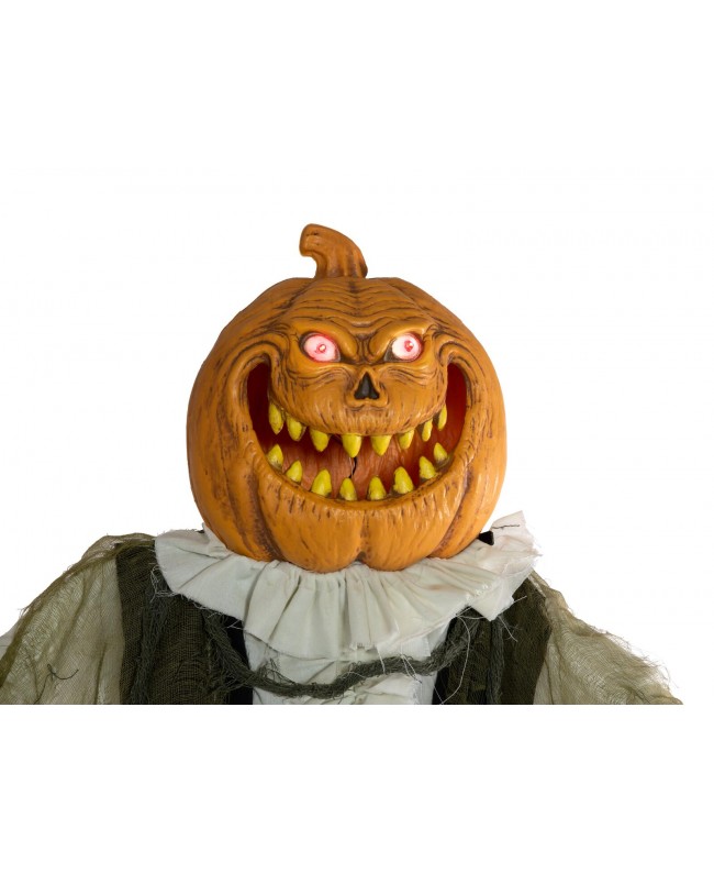 Europalms Halloween Figure Pumpkin Man, animated, 170cm Articoli stagionali