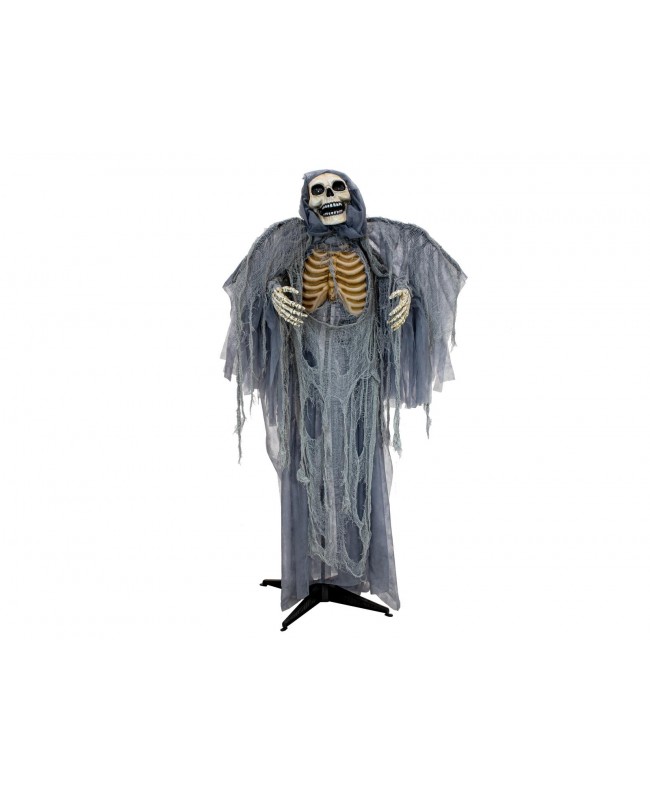 Europalms Halloween Figur Todesengel, animiert, 160cm Saisonartikel