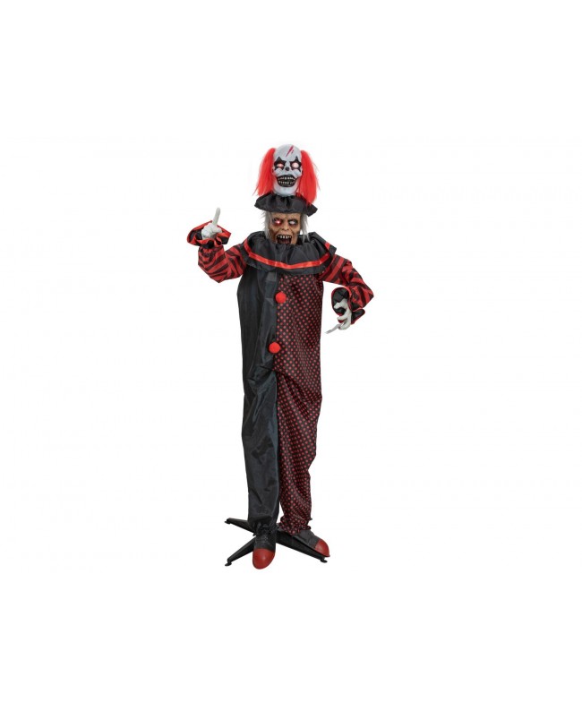 Europalms Halloween Figure Pop-Up Clown, animated, 180cm Seasonal Items