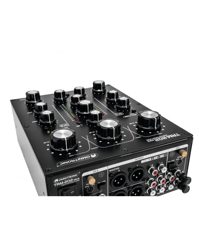 Omnitronic TRM-202MK3 2-Kanal Rotary-Mixer DJ-Mixer