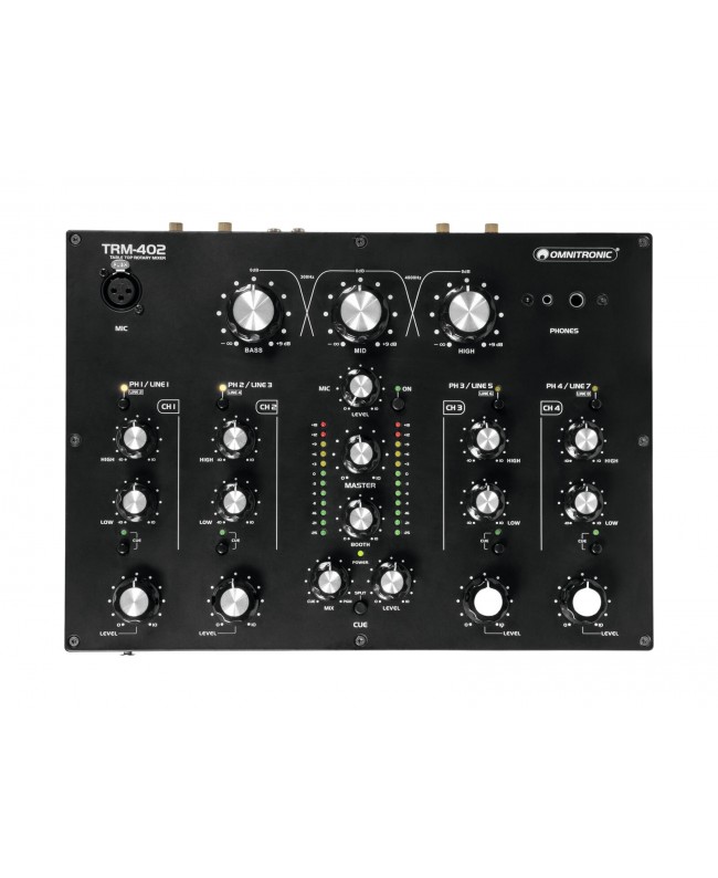 Omnitronic TRM-402 4-channel Rotary Mixer DJ mixers