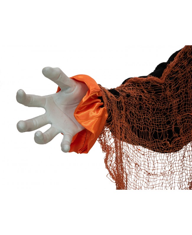 Europalms Halloween Figur Clown mit Luftballon, animiert, 166cm Saisonartikel