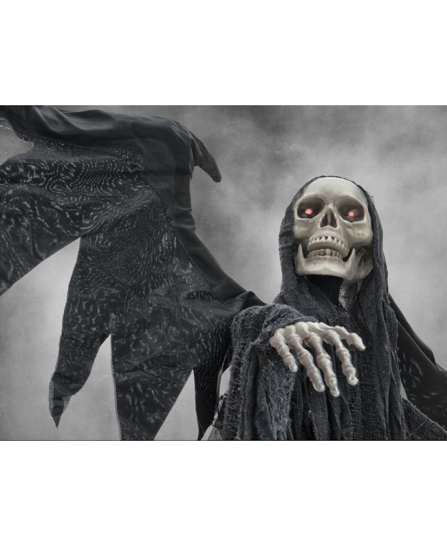 Europalms Halloween Black Angel, 175x100x66cm Seasonal Items