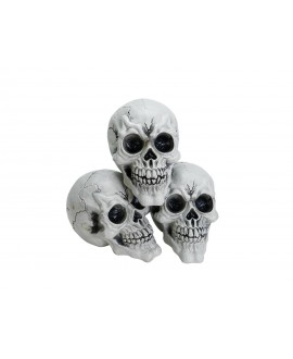 Europalms Halloween Totenkopf, 3x Saisonartikel