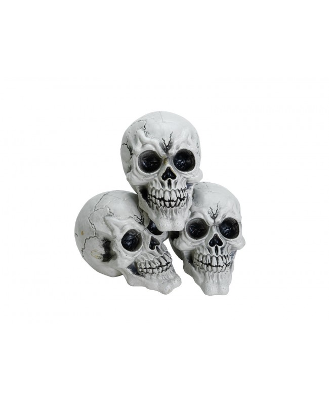 Europalms Halloween Totenkopf, 3x Saisonartikel