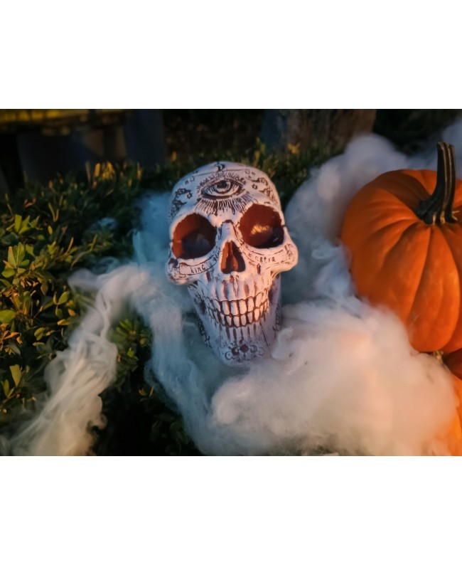 Europalms Halloween Skull, mystical, 12x10x18cm Seasonal Items