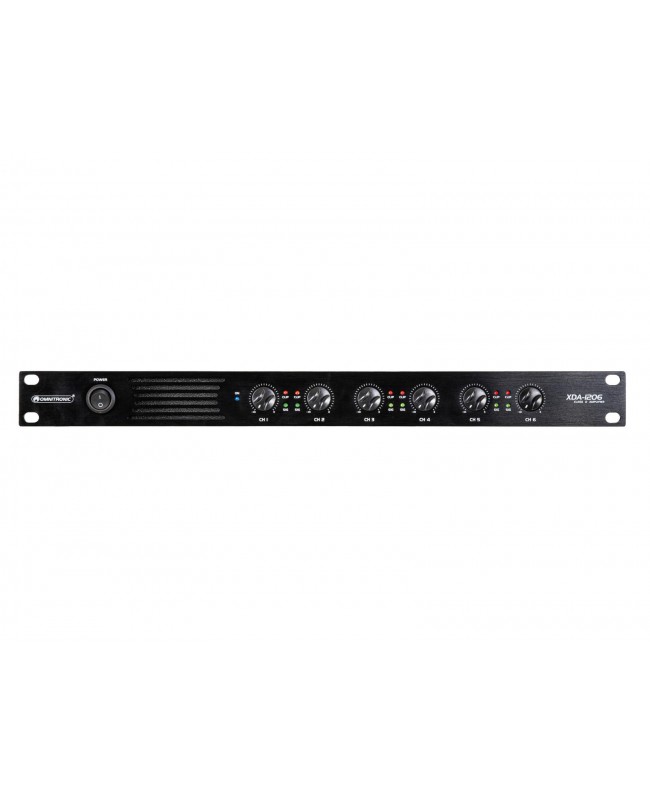 Omnitronic XDA-1206 6-channel Class D Amplifier Amplifiers
