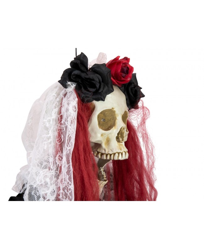 Europalms Halloween Figure Skeleton La Catarina, animated, 100cm Seasonal Items