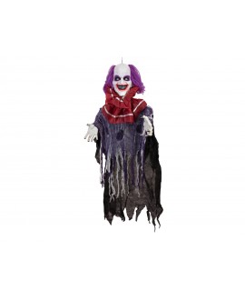 Europalms Halloween Figure Clown Robby, animated, 120cm Seasonal Items