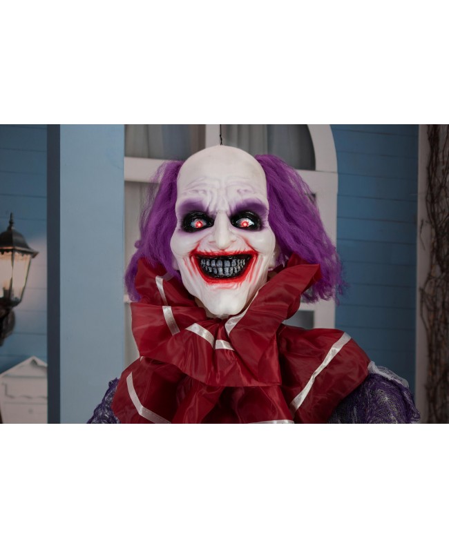 Europalms Halloween Figure Clown Robby, animated, 120cm Seasonal Items