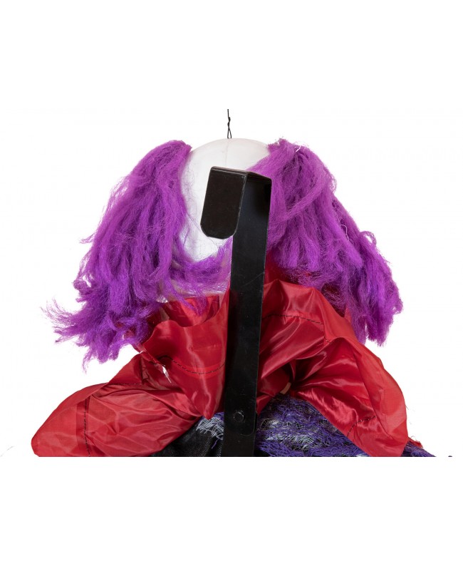 Europalms Halloween Figur Clown Robby, animiert, 120cm Saisonartikel