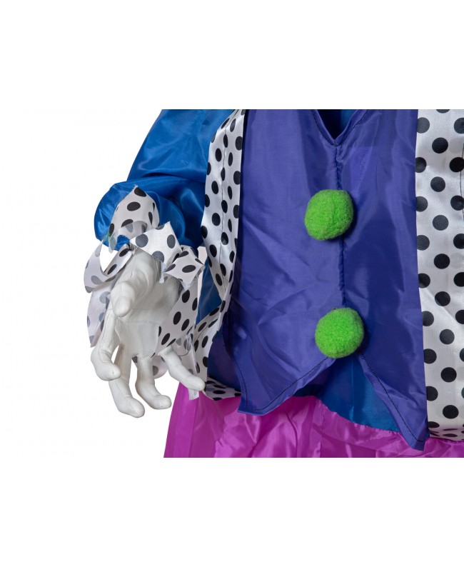 Europalms Halloween Figure Clown Charly, animated, 164cm Seasonal Items