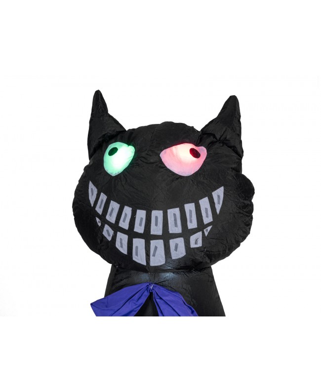Europalms Halloween Inflatable Figure Cat with Pumpkin, 183cm Articoli stagionali