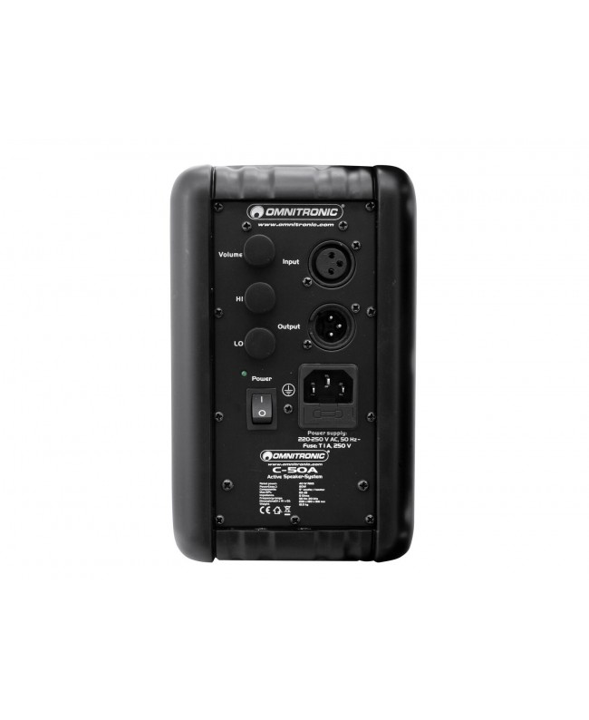 Omnitronic C-50A nero attivo 2x Diffusori da parete
