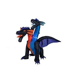 Europalms Halloween Aufblasbare Figur Drache, 208cm Saisonartikel