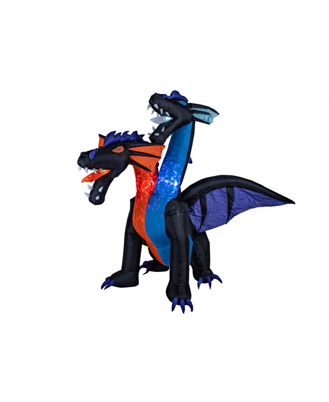 Europalms Halloween Aufblasbare Figur Drache, 208cm Saisonartikel