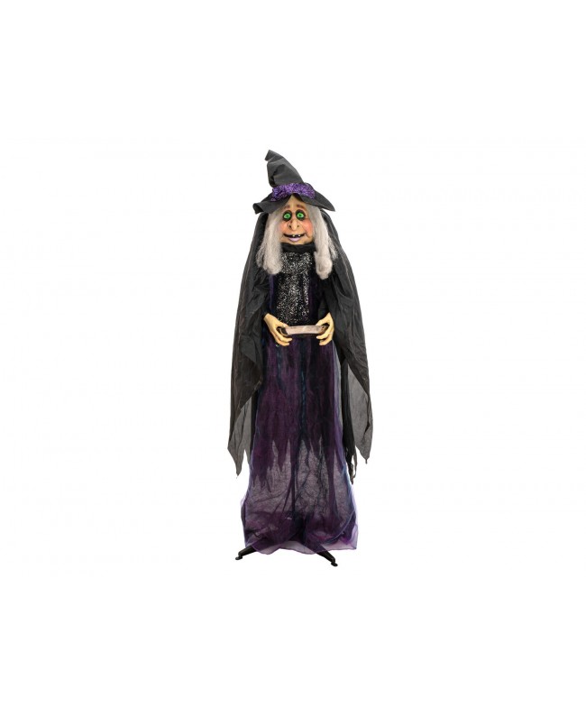 Europalms Halloween Figure Witch Marie, animated, 180cm Articoli stagionali