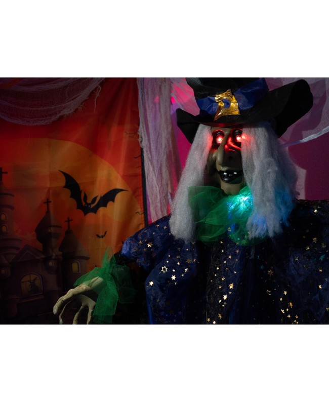 Europalms Halloween Figur Hexe Lisbeth, 200cm Saisonartikel