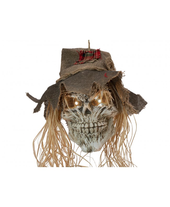 Europalms Halloween Scarecrow Skull, 70cm Articoli stagionali