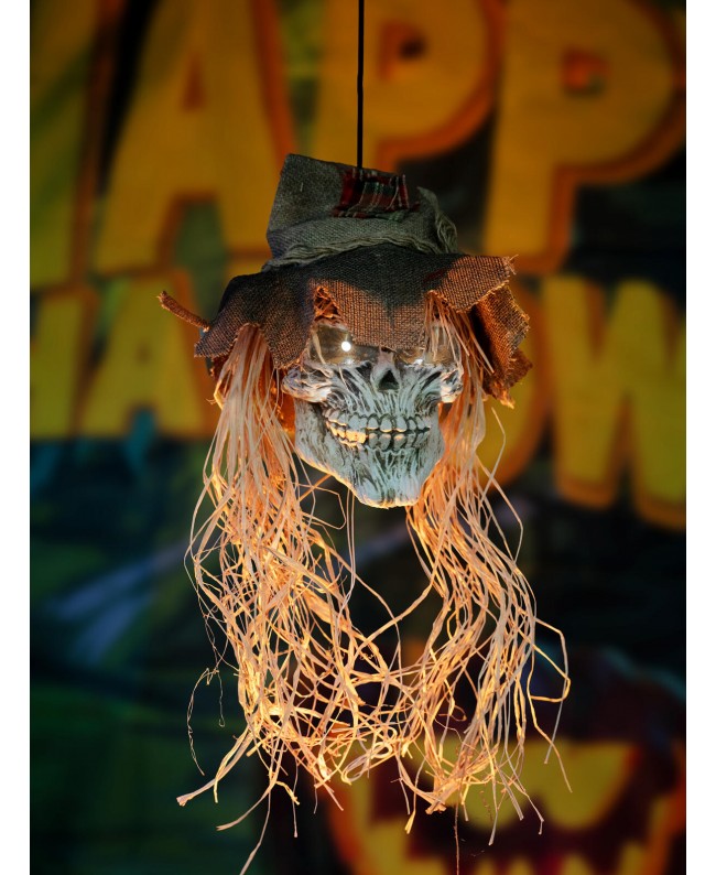 Europalms Halloween Scarecrow Skull, 70cm Articoli stagionali