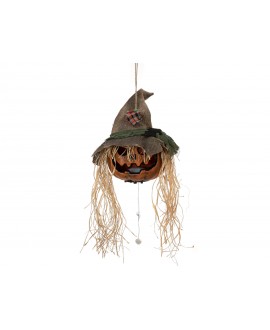 Europalms Halloween Cursed Pumpkin Head, 70cm Seasonal Items