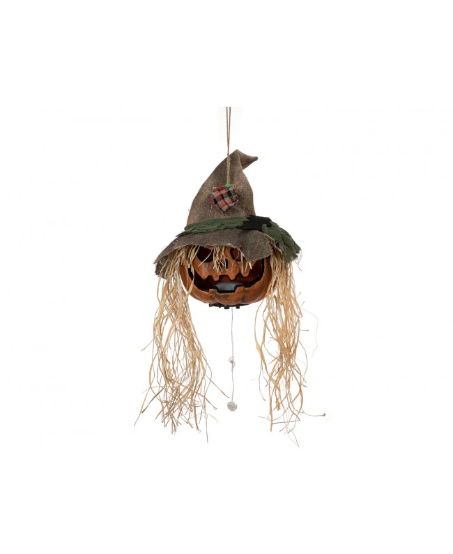 Europalms Halloween Cursed Pumpkin Head, 70cm Articoli stagionali