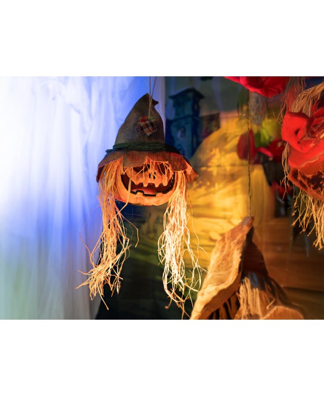 Europalms Halloween Cursed Pumpkin Head, 70cm Articoli stagionali