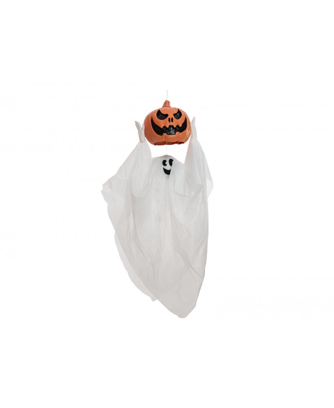 Europalms Halloween Pumpkin Ghost, animated, 110cm Seasonal Items