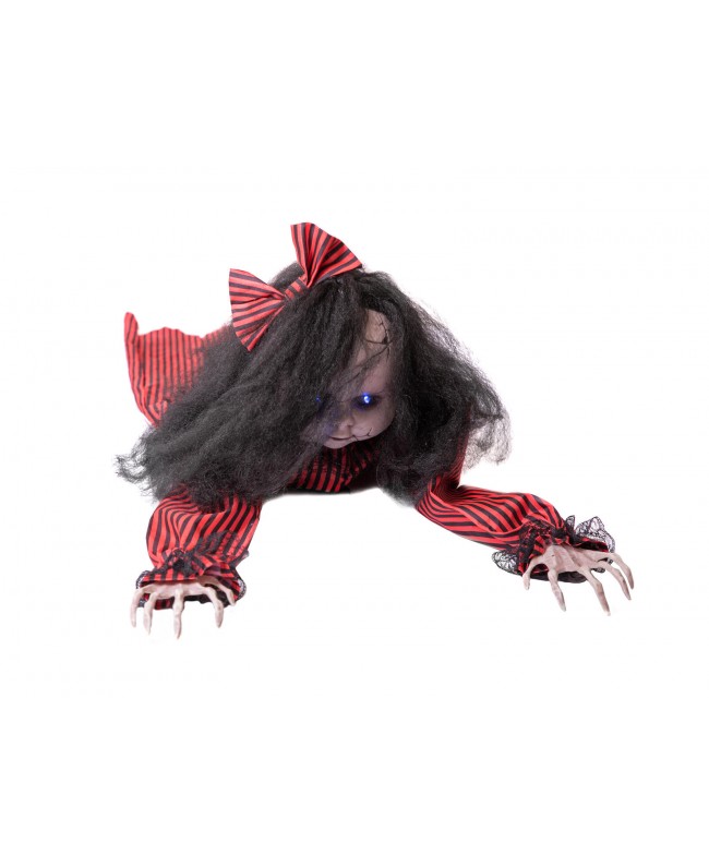 Europalms Halloween Figure Crawling Mathilda, animated, 110cm Articoli stagionali