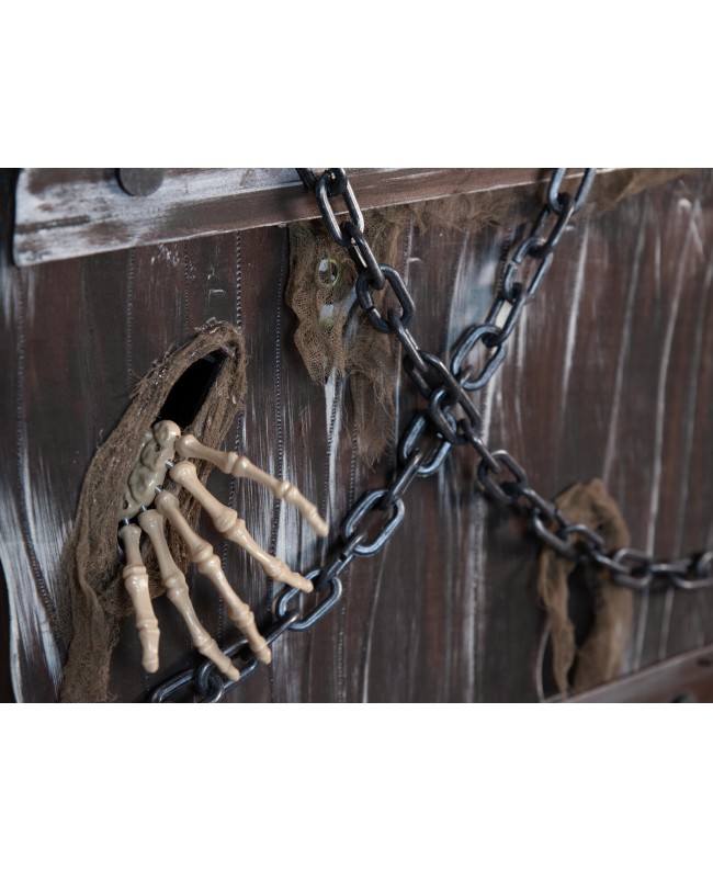 Europalms Halloween Coffin of Horror, animated, 155cm Articoli stagionali