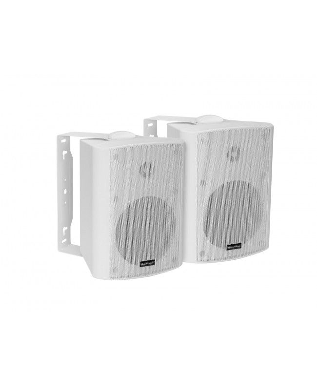 Omnitronic ALP-5A Active Speaker Set white Wall Mount Speakers