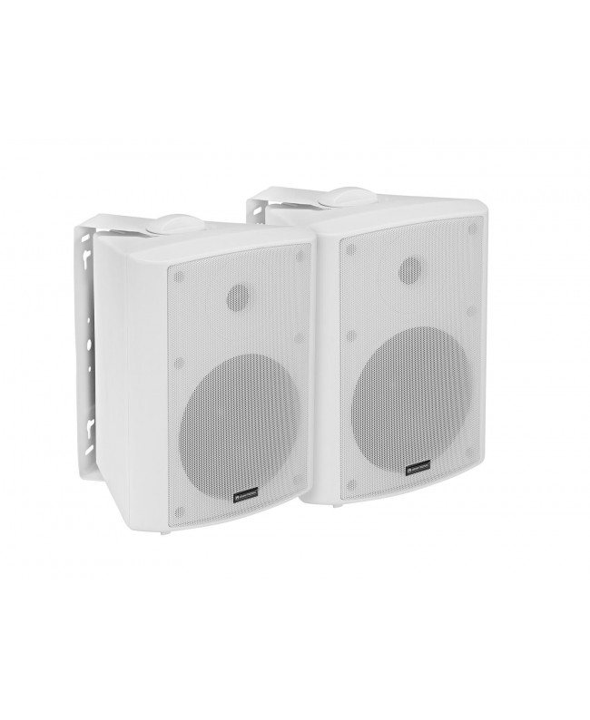 Omnitronic ALP-6A Active Speaker Set white Wall Mount Speakers