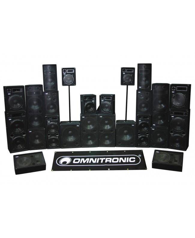 Omnitronic DX-1022 Diffusore a 3 vie da 400 W Casse Passive