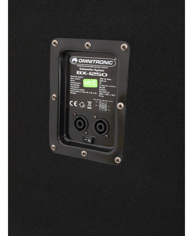 Omnitronic BX-1250 Subwoofer 600W Passive Subwoofers