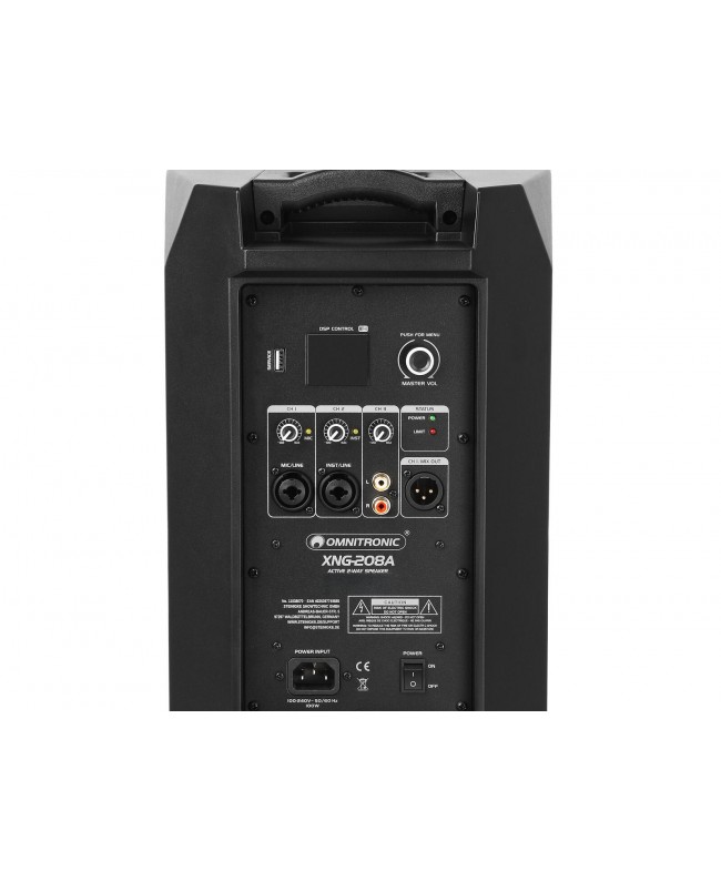 Omnitronic XNG-208A Diffusore a 2 vie, attivo, DSP