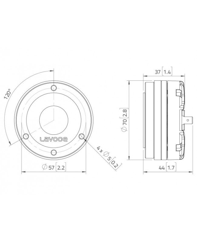 Lavoce DN10.14 1 Compression Driver, Neodymium Magnet Neodymium compression drivers