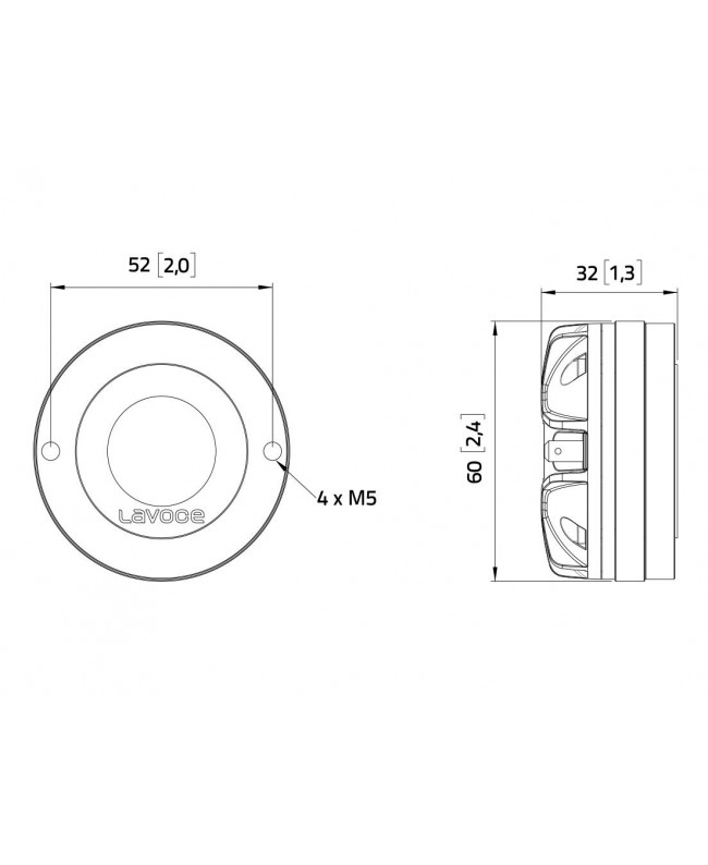 Lavoce DN10.142 1 Compression Driver, Neodymium Magnet Neodymium compression drivers
