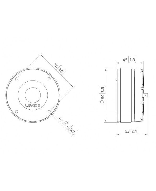 Lavoce DF10.14-16 1 Compression Driver, Ferrite Driver a compressione in ferrite