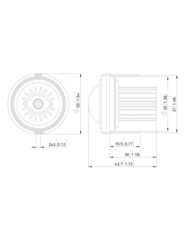 Lavoce TN101.00 1 Zoll Kalottenhochtöner, Neodym Softdome-Tweeter