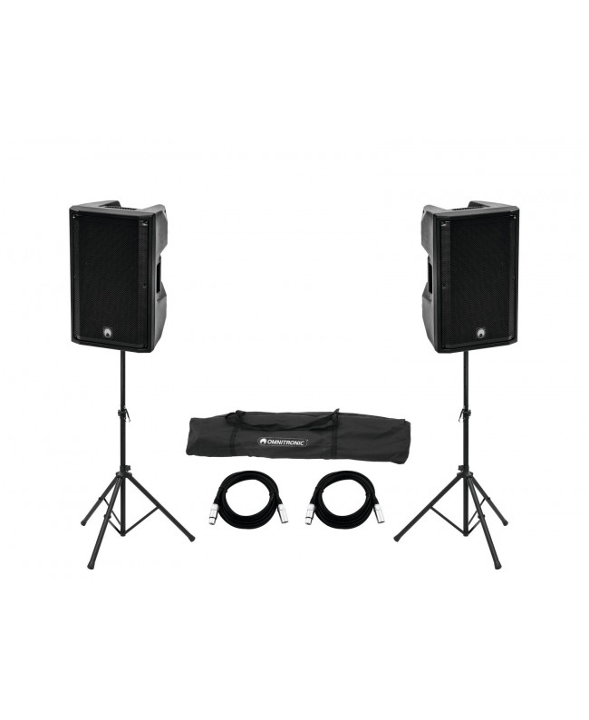 Omnitronic Set 2x XKB-215A + supporto per diffusori MOVE MK2 Sistemi PA Completi