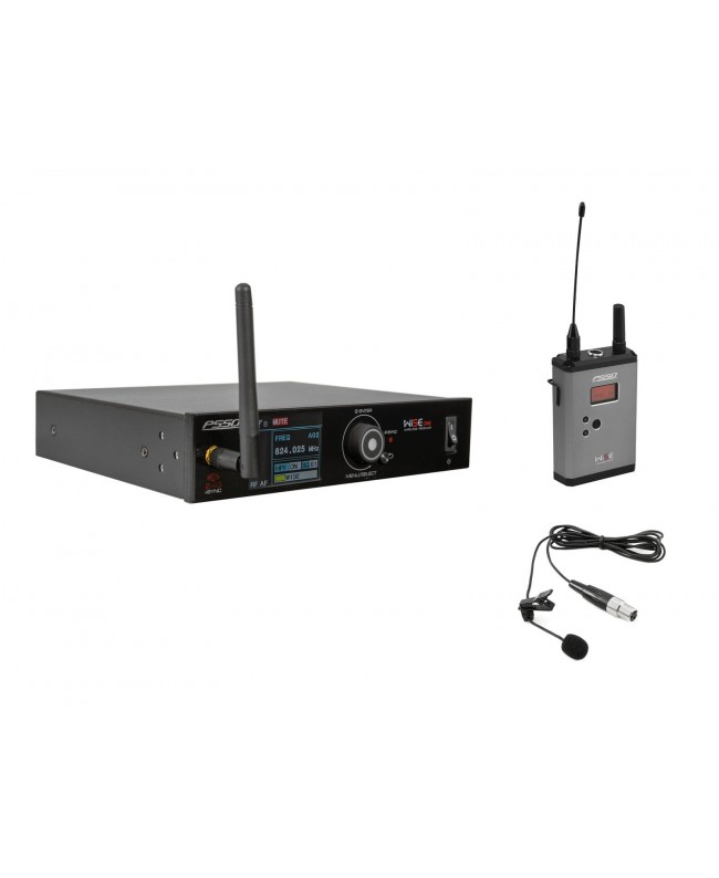 PSSO Set WISE ONE + BP + Lavalier 823-832/863-865MHz Sistema wireless Headset