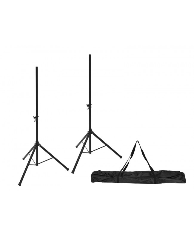 Omnitronic Set 2x M-3 Speaker System Stand + Carrying Bag Home