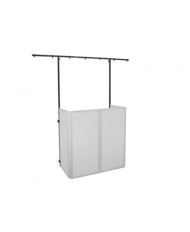 Omnitronic Set Supporto mobile per DJ compatto con copertura + telaio di estensione Tavoli per DJ