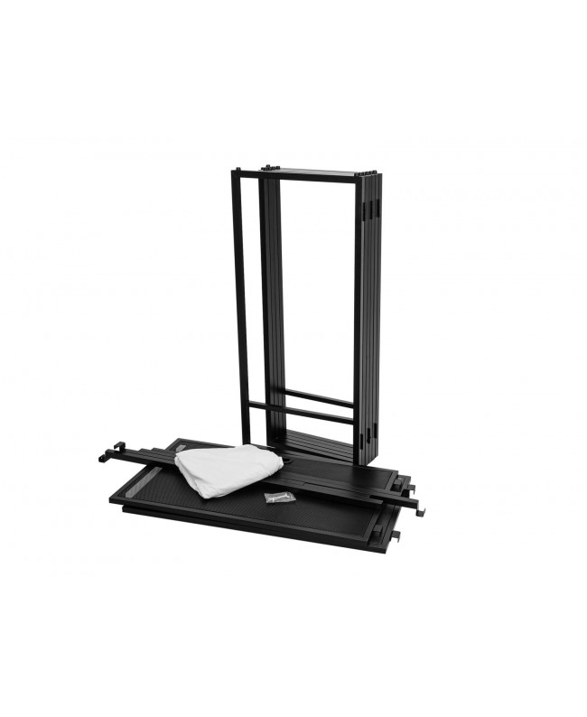 Omnitronic Supporto mobile per DJ grande con coperchio Tavoli per DJ