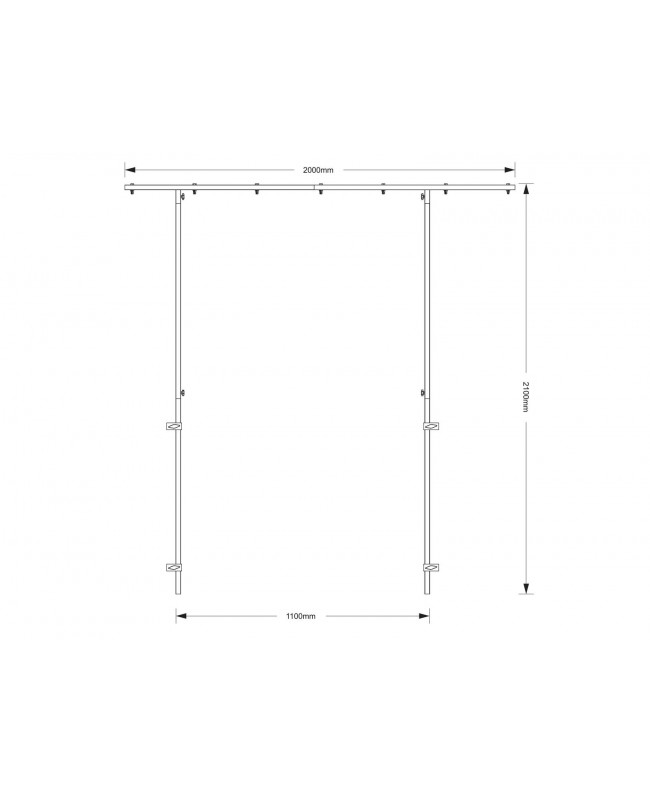 Omnitronic Überbaurahmen für DJ Stand DJ-Tische