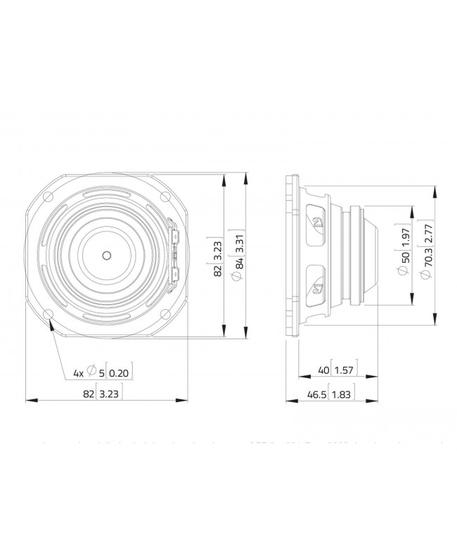 Lavoce FSN020.72-16 2 Fullrange, Neodymium Magnet, Steel Basket Driver Altoparlanti compatti full range