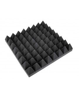 Omnitronic Accoustic Foam, Pyramid 100mm, 50x50cm Fonoassorbenti
