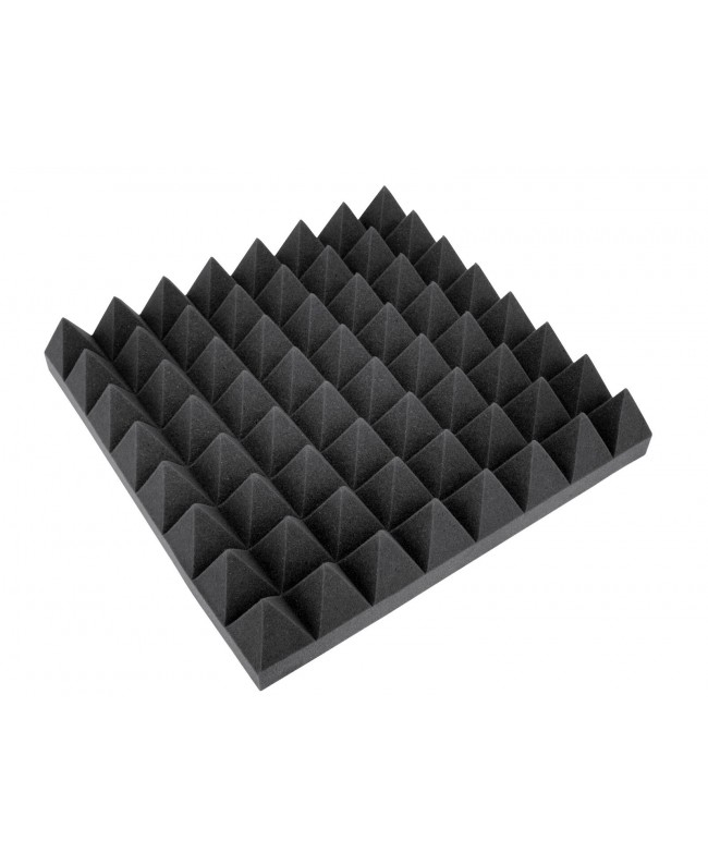 Omnitronic Accoustic Foam, Pyramid 100mm, 50x50cm Fonoassorbenti